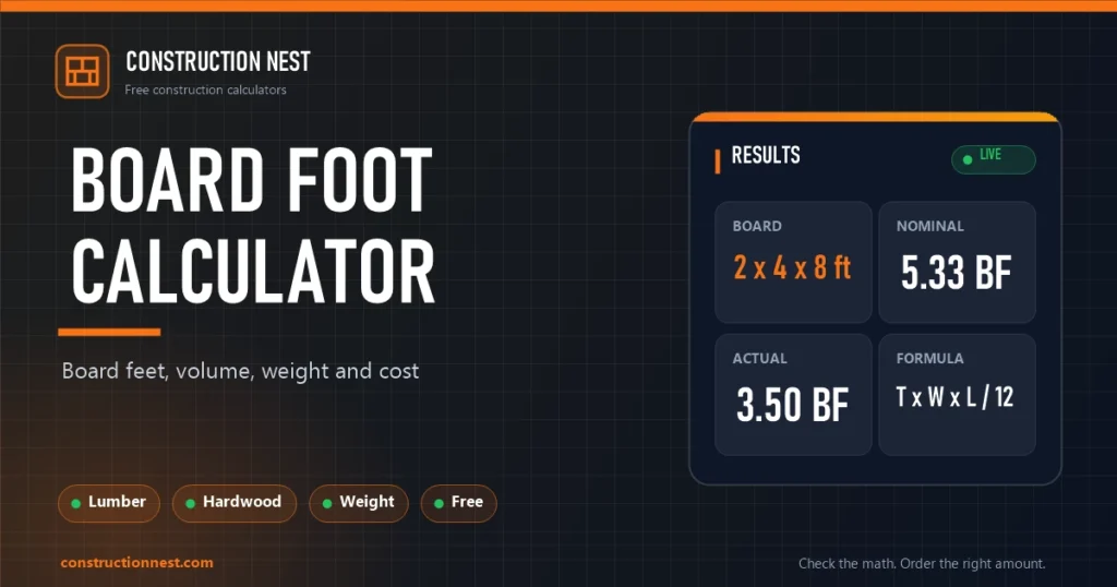 Board Foot Calculator