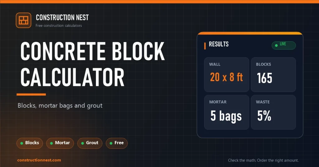 Concrete Block Calculator