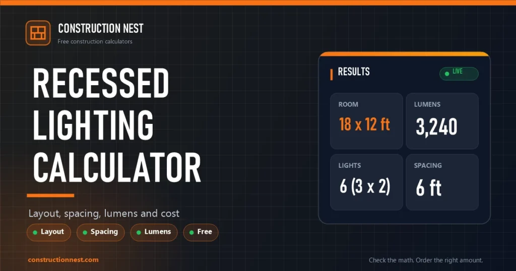 Recessed Lighting Calculator